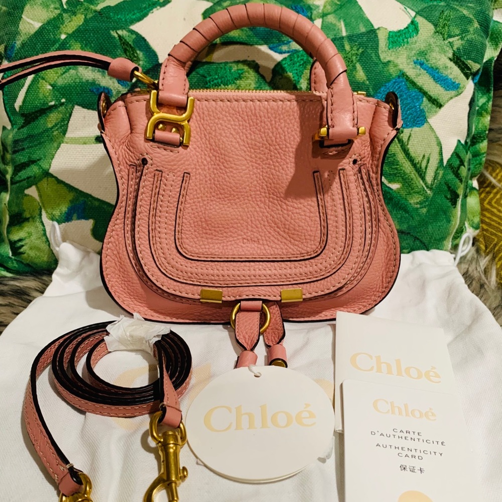 CHLOÉ Mini Marcie Leather Crossbody Bag